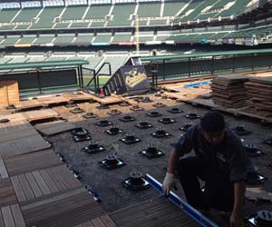 Baltimore Orioles Stadium - Roof Top Floor Deck Installation